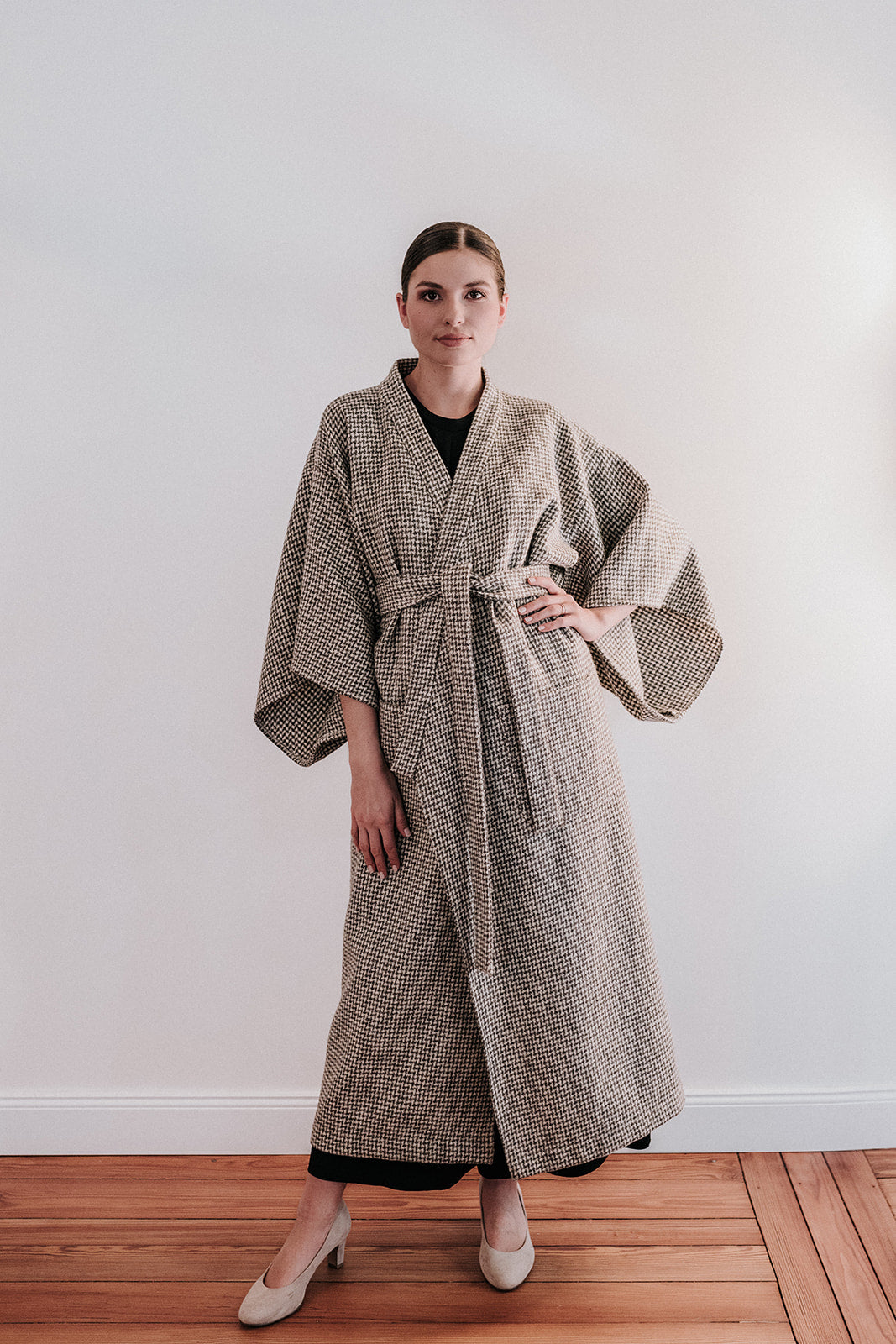 Kimono style coat - Harris Tweed