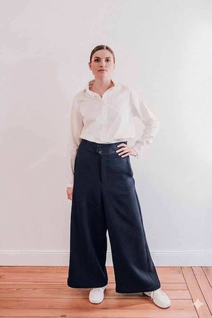 Solid Pants Woolcrèpe