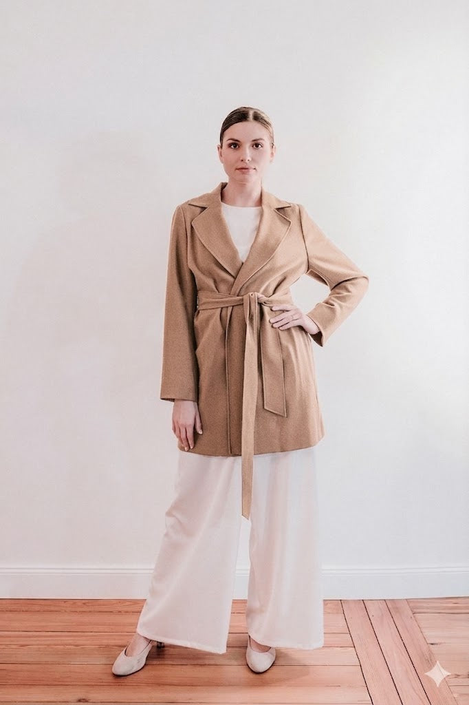 Signature Long Blazer Woolcrépe