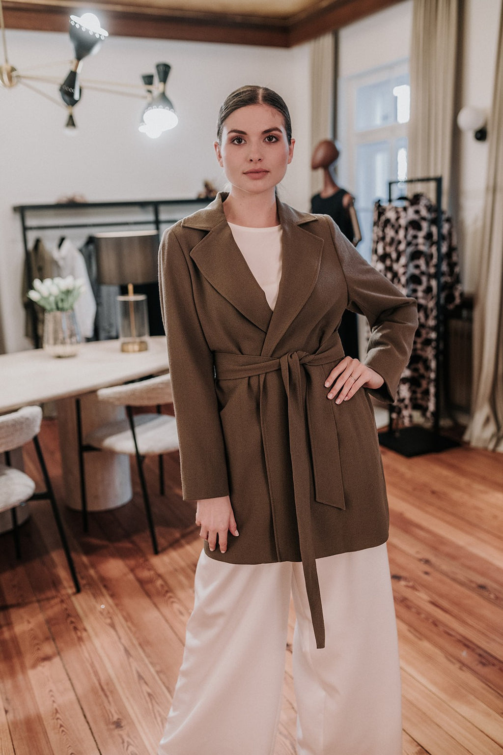 Signature Long Blazer Woolcrépe