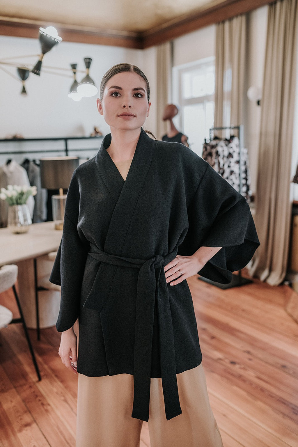 Wrap Jacket Woolcrèpe