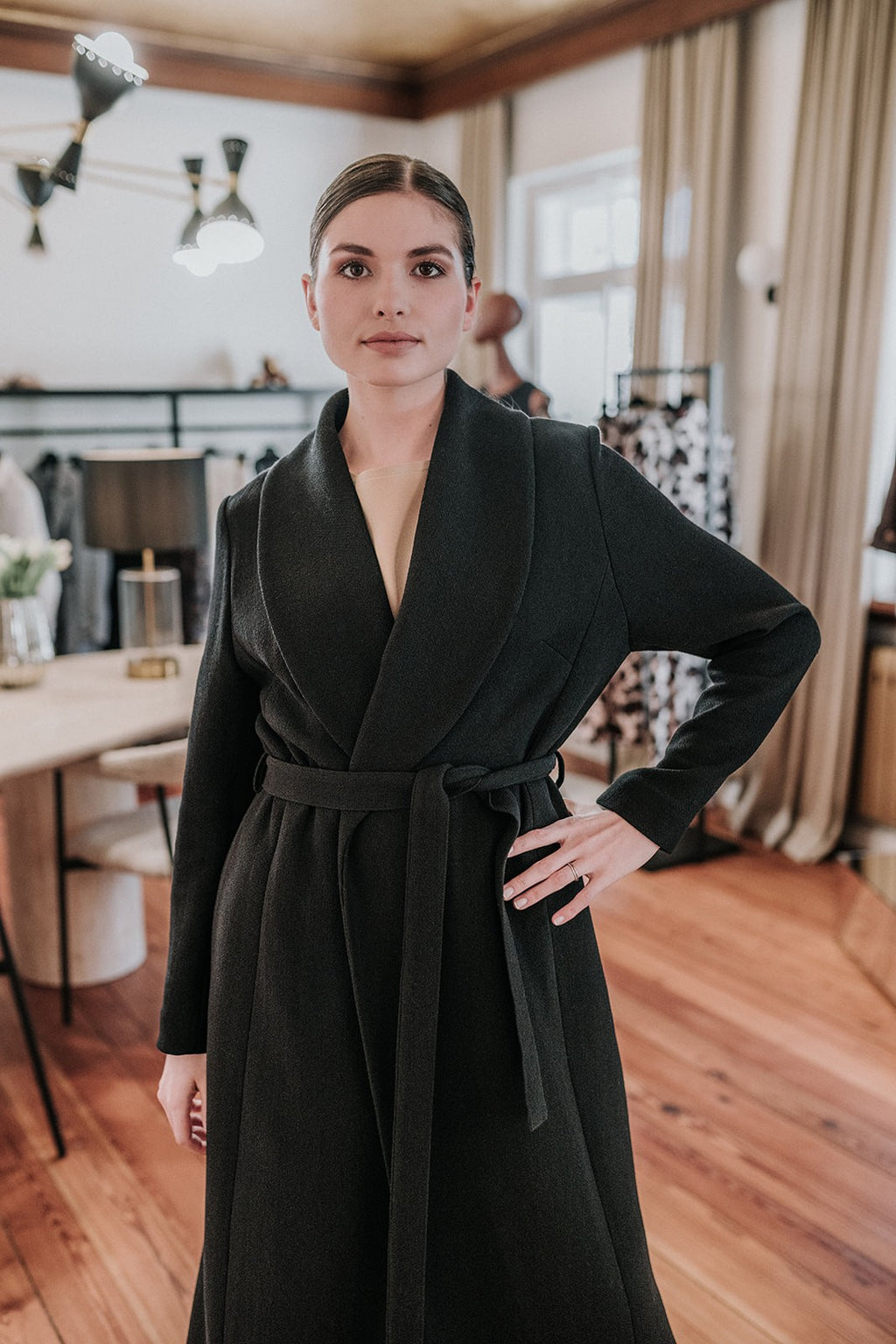 Signature Coat Wollcrépe