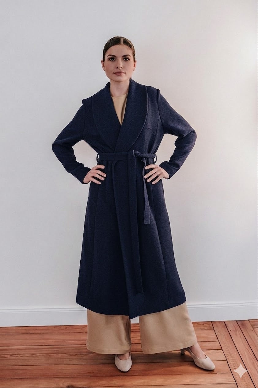 Signature Coat Wollcrépe