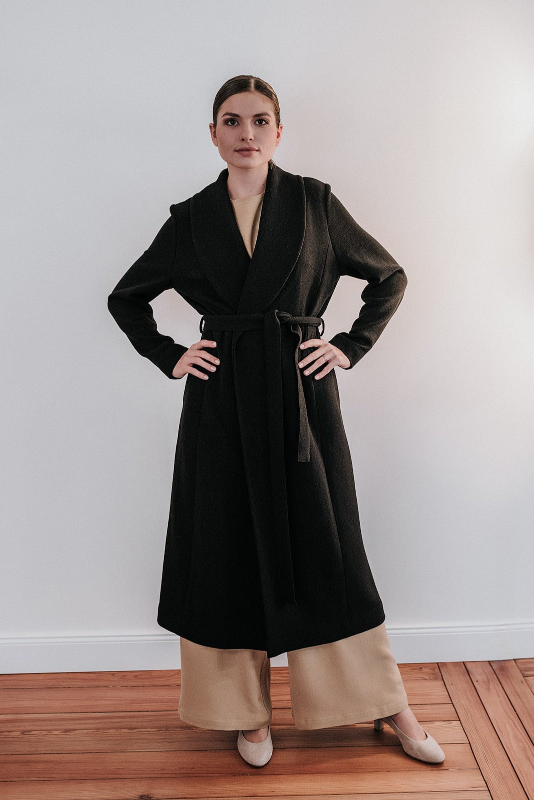 Signature Coat Wollcrépe