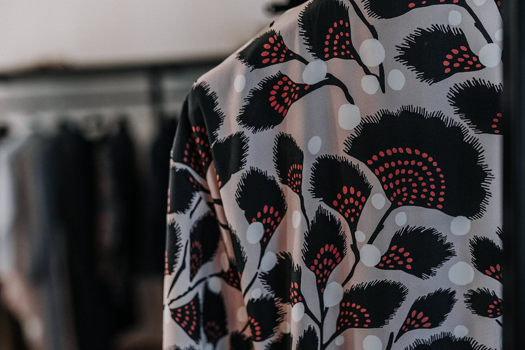 Draped Kimono Silk