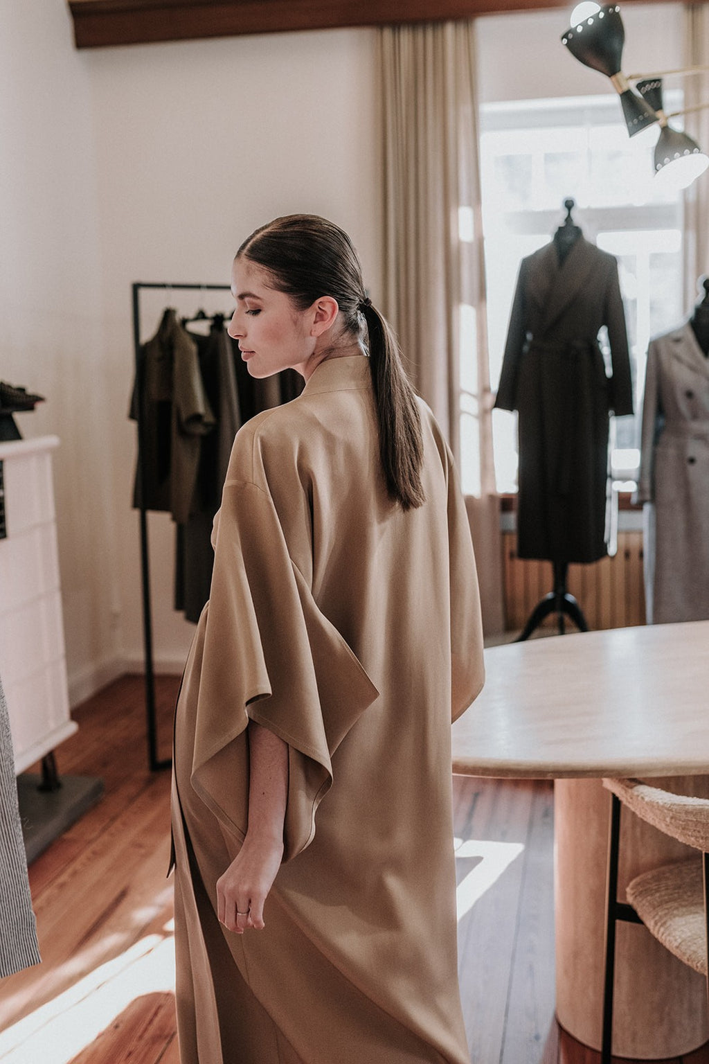 Draped Kimono Silk