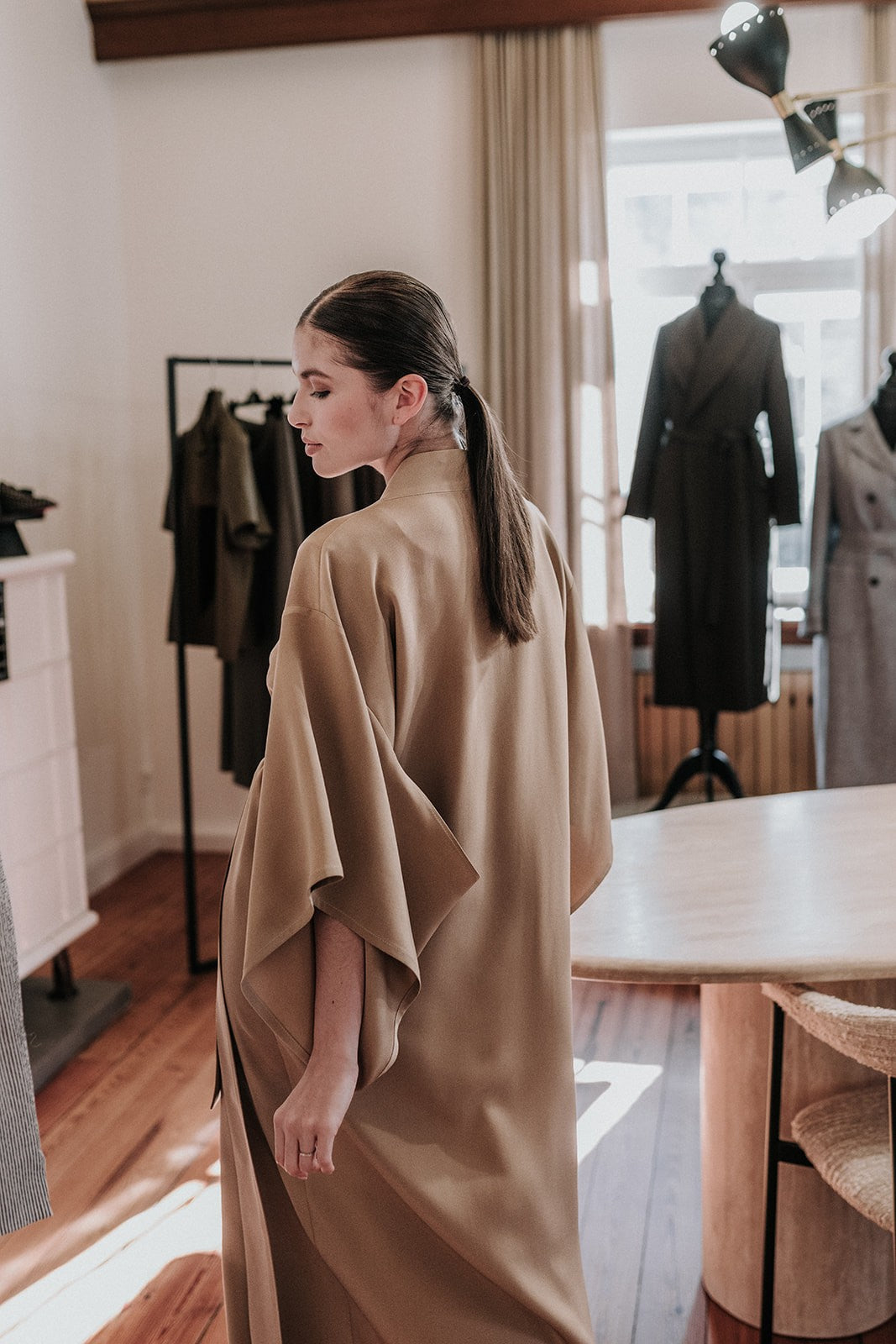 Draped Kimono Silk