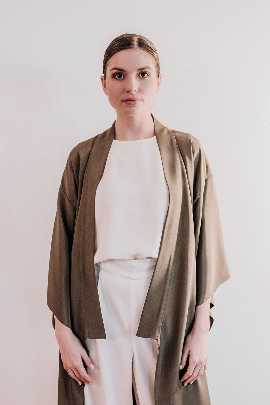 Draped Kimono Silk