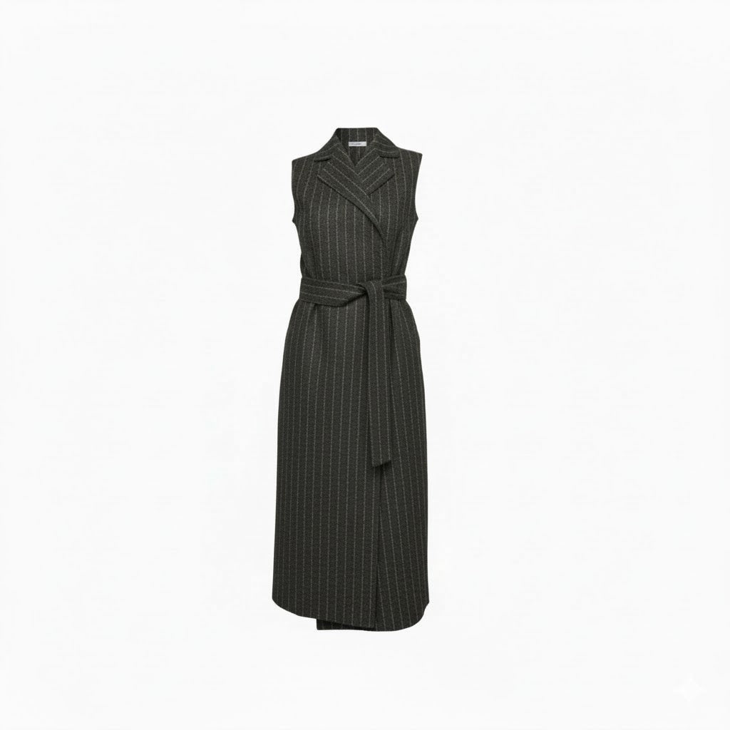 Essential Long Vest Stripe