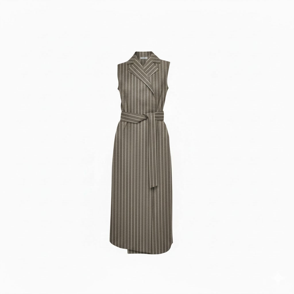 Essential Long Vest Stripe