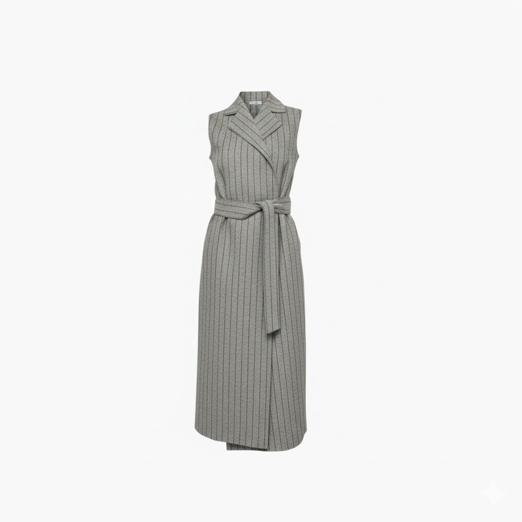 Essential Long Vest Stripe