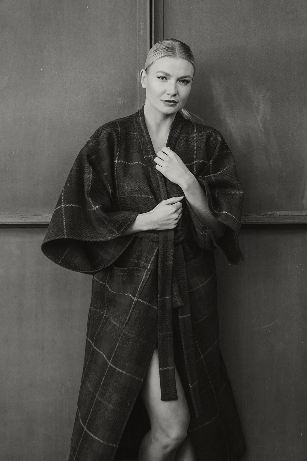 Kimono style coat - Harris Tweed