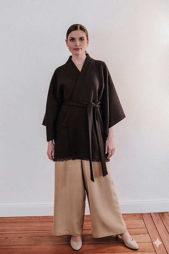 Wrap Jacket Woolcrèpe