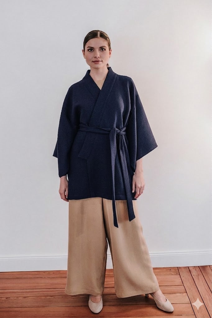 Wrap Jacket Woolcrèpe