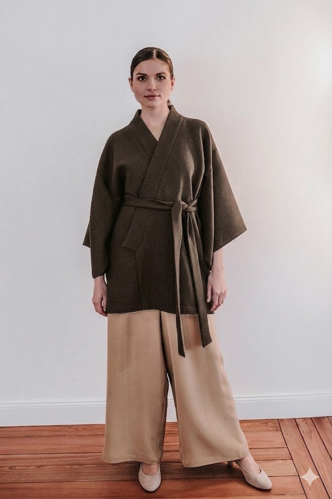 Wrap Jacket Woolcrèpe