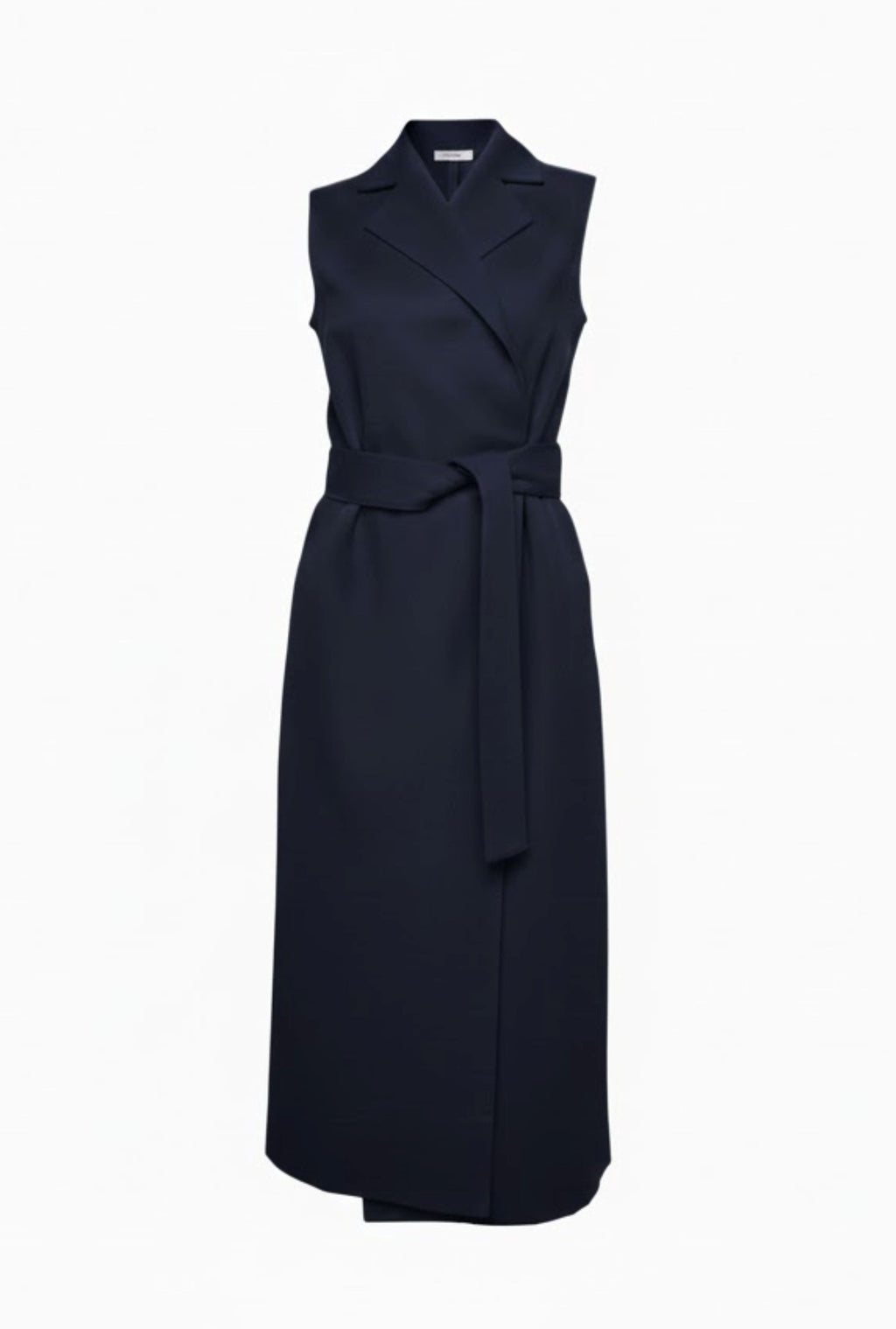 Signature Long Vest Woolcrépe
