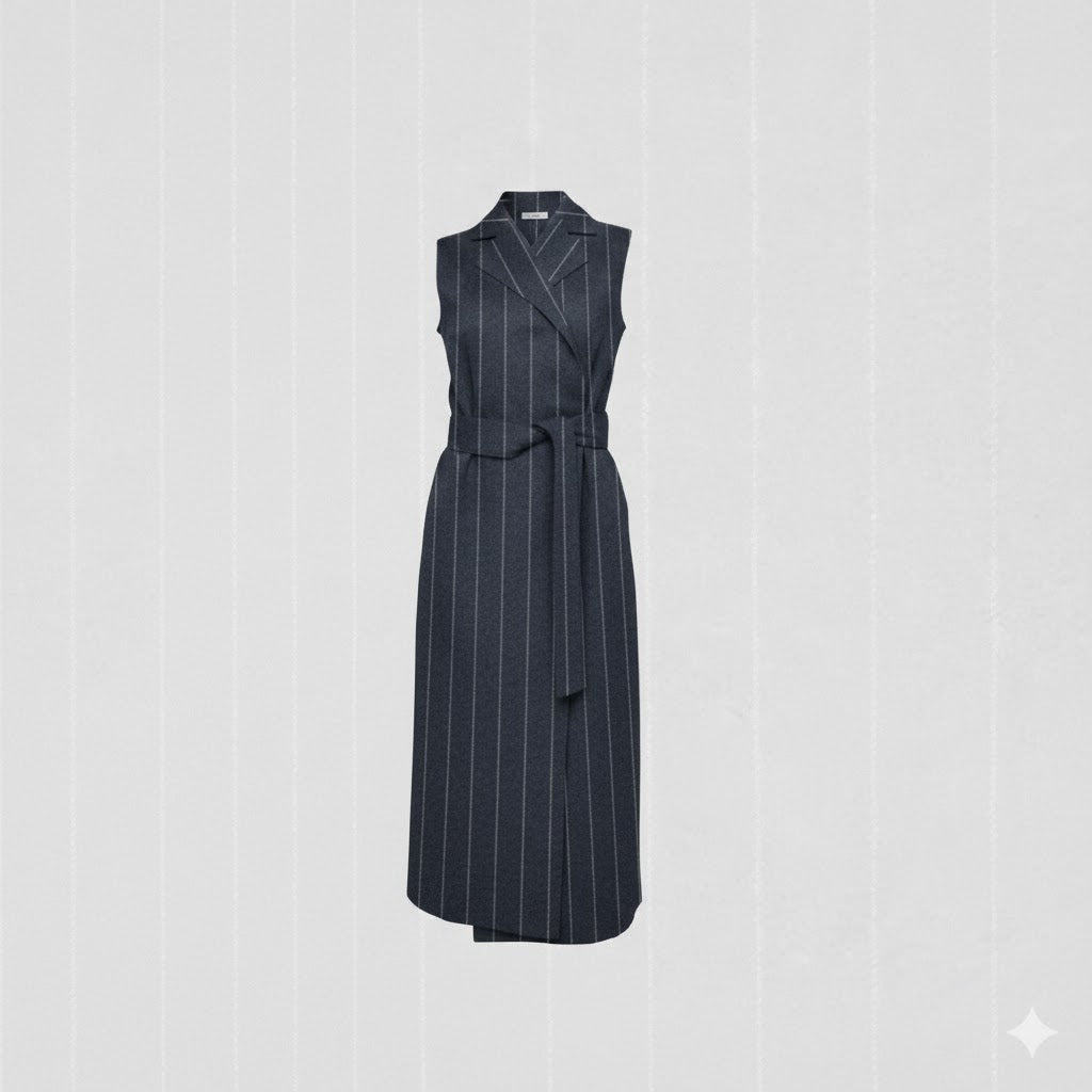 Essential Long Vest Stripe