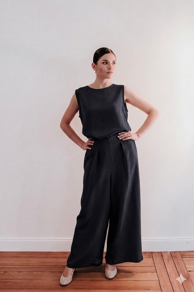 Set Essence Top & Silhouette Pants Silk